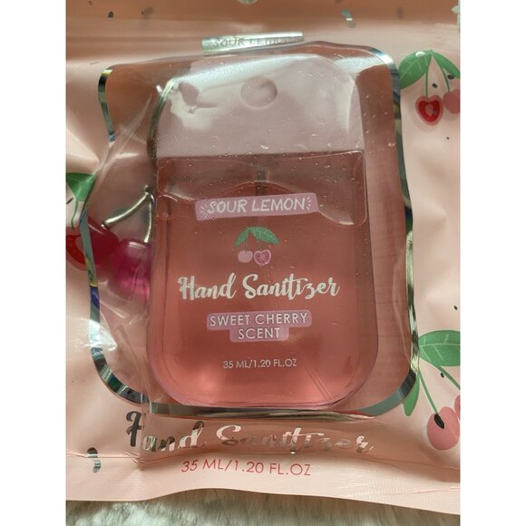 Sour Lemon Scented Hand Sanitizer Spray 1.2 Fl Oz Sweet Cherry With Charm NEW - Picture 2 of 7